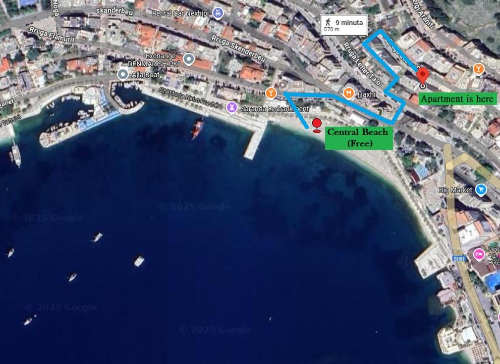 Rose Sea View Apartment Sarande Exterior photo